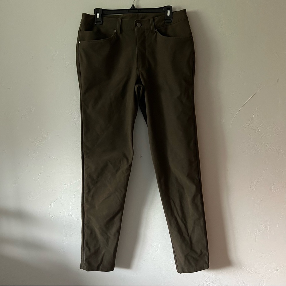 Lululemon ABC Slim-Fit Pant Utilitech Dark Olive Size 32 Casual